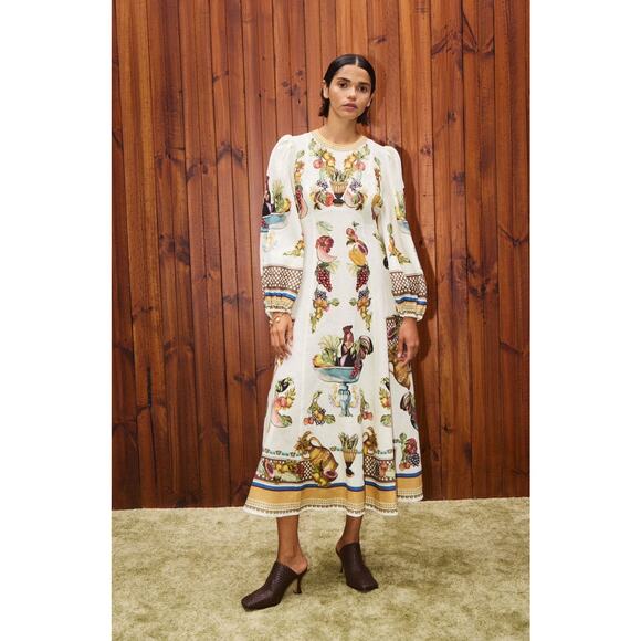Alemais Mercado Midi Dress US 2 - Picture 1 of 9